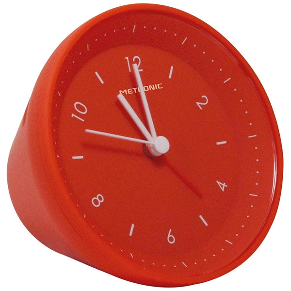 METRONIC ALARM CLOCK ANALOG GRAVITY RED