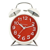 METRONIC ANALOG ALARM CLOCK VINTAGE RED