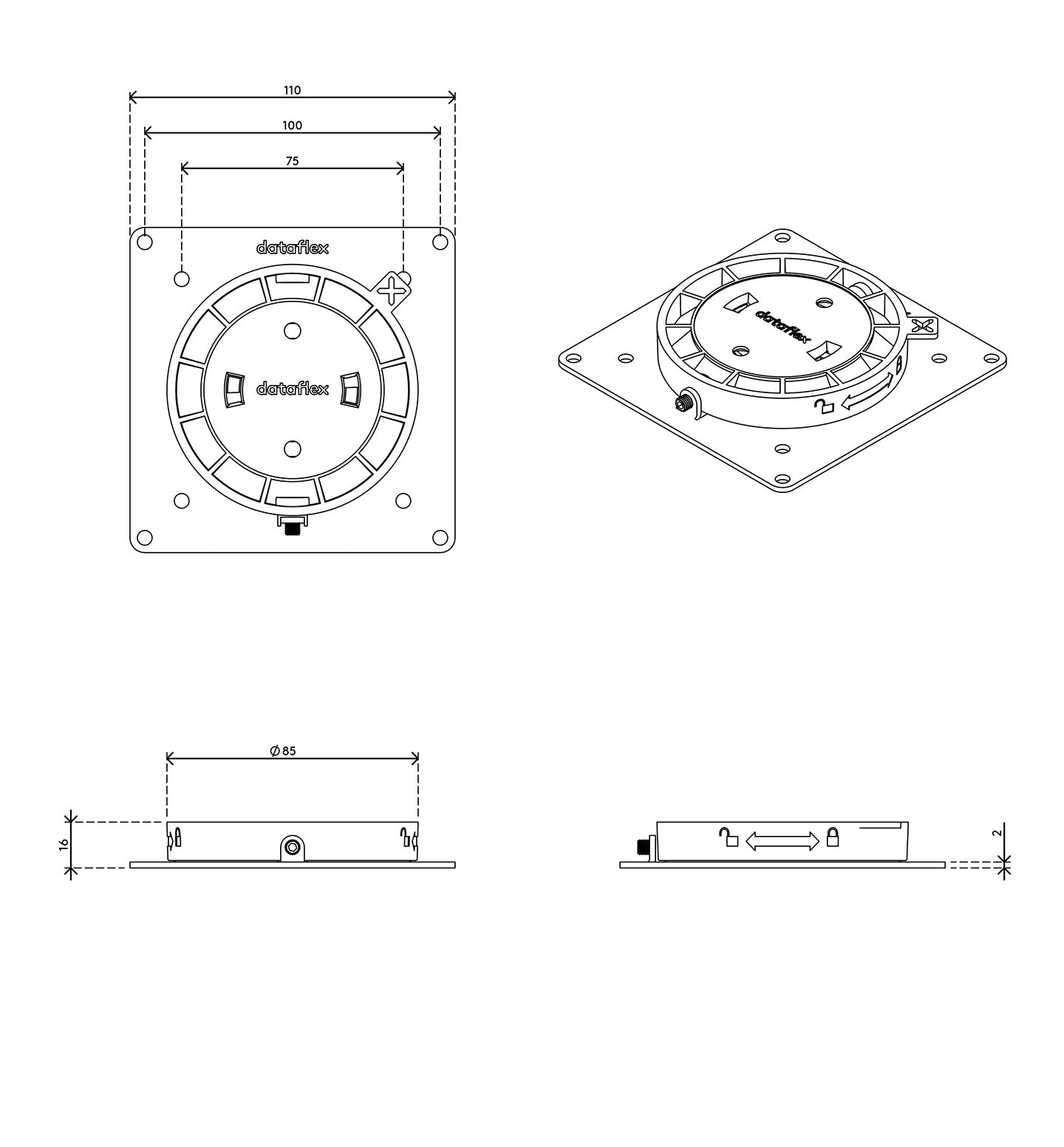 Soporte para computadora Viewgo - escritorio 903