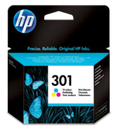 HP 301 - 3 ml - color (cian, magenta, amarillo) - original - cartucho de tinta - para Deskjet 1000, 1010, 1050 J410, 1050A J410, 1051A J410, 1055 J410, 1056 J410, 1510, 1512