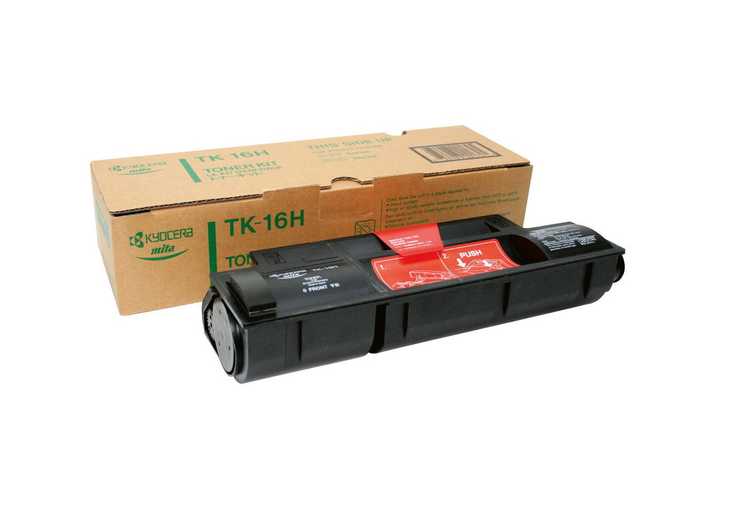 Kyocera TK 16H - Negro - original - kit de tóner - para FS-600, 600T, 680, 680/E12, 680N, 680T, 680TN, 800, 800/E20, 800/TE20, 800N, 800T