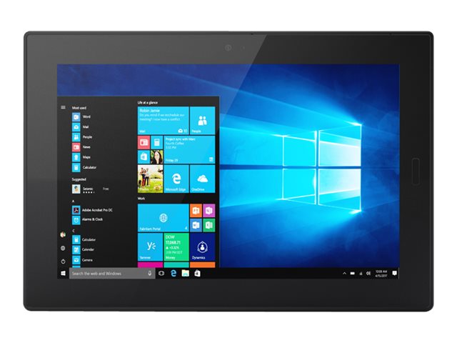 Lenovo Tablet 10 20L3 - Tablet - with keyboard dock - Intel Celeron N4100 / 1.1 GHz - Win 10 Pro 64-bit - UHD Graphics 600 - 8 GB RAM - 128 GB eMMC - 10.1" IPS touch screen 1920 x 1200 - Wi- Fi 5, NFC - black - kbd: English