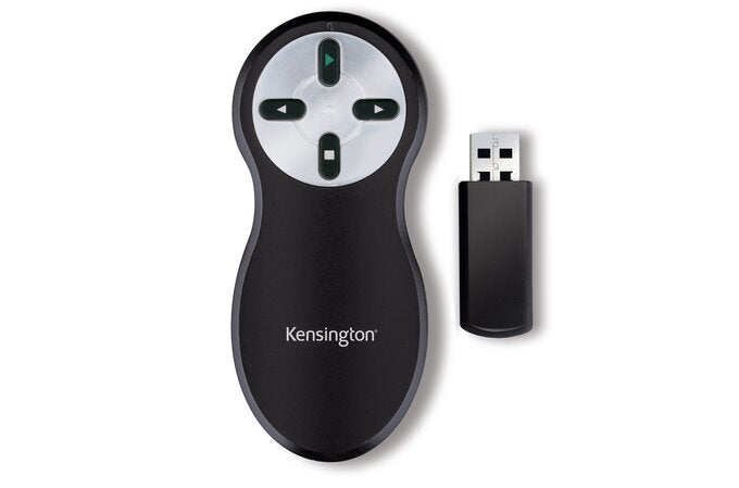 Presentador inalámbrico Kensington - Control remoto para presentaciones - 4 botones - RF