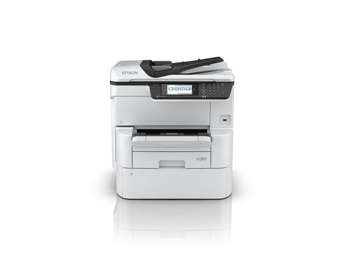 Epson WorkForce Pro WF-C878RDTWF - Impressora multi-funções - a cores - jacto de tinta - A3 (media) - até 22 ppm (cópia) - até 24 ppm (impressão) - 835 folhas - 33.6 Kbps - Gigabit LAN, Wi-Fi(n), USB 3.0, USB 2.0 host