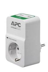 APC Essential Surgearrest PM1WU2 - Surge Protector - AC 230 V - Output Connectors: 1 - Russia - White