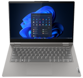 Lenovo ThinkBook 14s Yoga G2 IAP 21DM - Design invertido - Intel Core i7 1255U / 1.7 GHz - Win 11 Pro - Iris Xe Graphics - 16 GB RAM - 512 GB SSD NVMe - 14" IPS ecrã de toque 1920 x 1080 (Full HD) - Wi-Fi 6 - cinzento mineral de duplo tom - kbd: Port