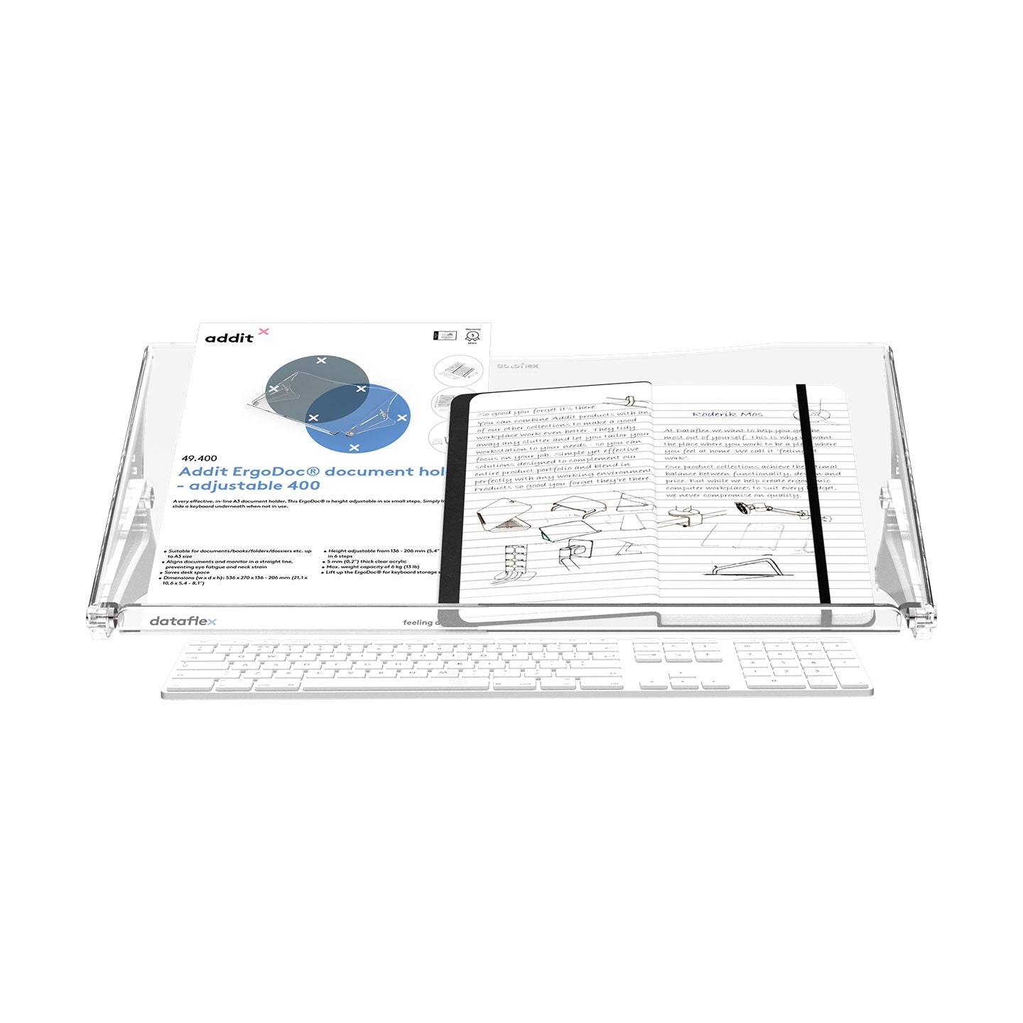 Addit ErgoDoc® document holder - adjustable