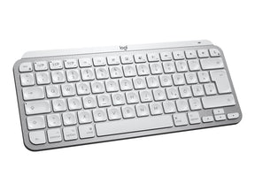 Logitech MX Keys Mini for Mac - Teclado - retroiluminação - Bluetooth - QWERTY - Espanhol - cinza pálido - para Apple 10.2-inch iPad, 10.5-inch iPad Air, 10.9-inch iPad Air, iPhone 11, 12, 13, SE