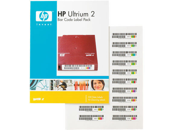 HPE Ultrium 2 - Etiquetas de código de barras - para StorageWorks MSL2024, MSL4048, MSL6030, StorageWorks 1/8 G2 Tape Autoloader