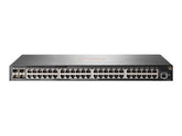 HPE Aruba 2930F 48G 4SFP - Interruptor - L3 - Administrado - 48 x 10/100/1000 + 4 x Gigabit SFP (ligação ascendente) - montável em trilho (JL260A#ABB)