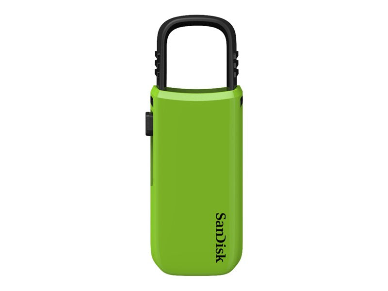 SanDisk Cruzer U - USB Flash Drive - 64GB - USB 2.0 - White, Green