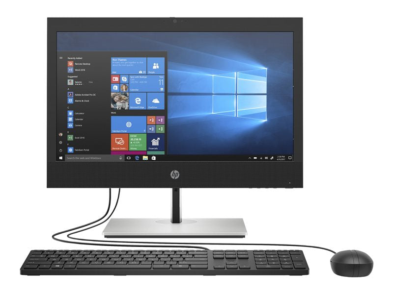 HP ProOne 440 G6 - Microsoft Teams - all-in-one - Core i7 10700T / 2 GHz - RAM 16 GB - SSD 512 GB - NVMe - UHD Graphics 630 - GigE - Win 10 Pro 64-bit - monitor: LED 23.8" 1920 x 1080 (Full HD) @ 60 Hz touch screen - keyboard: Portuguese