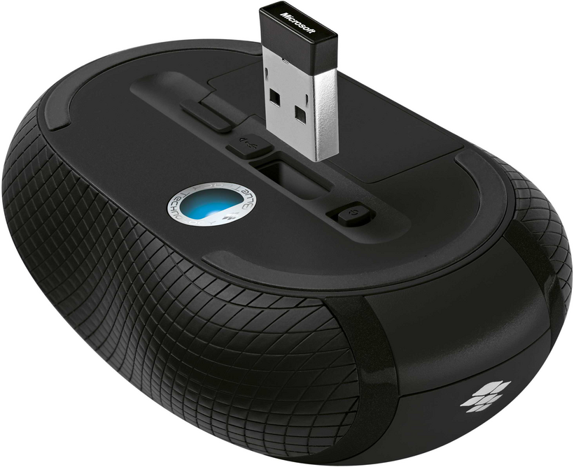 Microsoft Wireless Mobile Mouse 4000 - Ratón - para diestros y zurdos - óptico - 4 botones - inalámbrico - 2,4 GHz - receptor inalámbrico USB - grafito