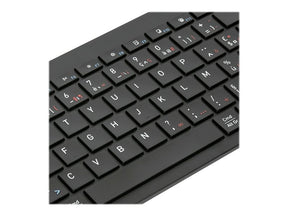 Targus - Teclado - antimicrobiano - inalámbrico - Bluetooth 5.1 - AZERTY - Francés - negro - B2B (AKB863FR)