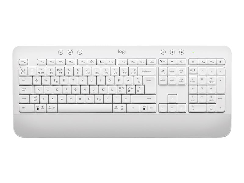 Logitech Signature K650 - Teclado - Inalámbrico - Bluetooth 5.1 - QWERTY - Ruso - blanquecino