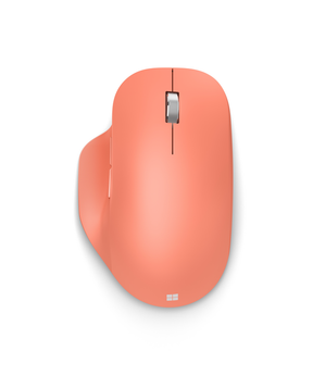 Microsoft Bluetooth Ergonomic Mouse - Mouse - ergonomic - optical - 5 buttons - wireless - Bluetooth 5.0 LE - peach