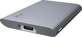 LaCie Portable SSD STKS1000400 - SSD - 1 TB - External (Portable) - USB (USB C Connector) - Brushed Gray - with Seagate Rescue Data Recovery