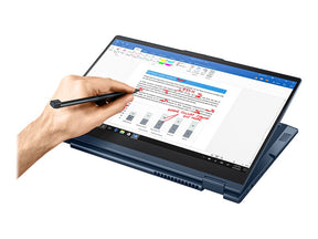 Lenovo ThinkBook 14s Yoga ITL 20WE - Design invertido - Intel Core i7 1165G7 / 2.8 GHz - Win 11 Pro - Iris Xe Graphics - 16 GB RAM - 512 GB SSD NVMe - 14" IPS ecrã de toque 1920 x 1080 (Full HD) - Wi-Fi 6 - azul abismo de duplo tom - kbd: Português -