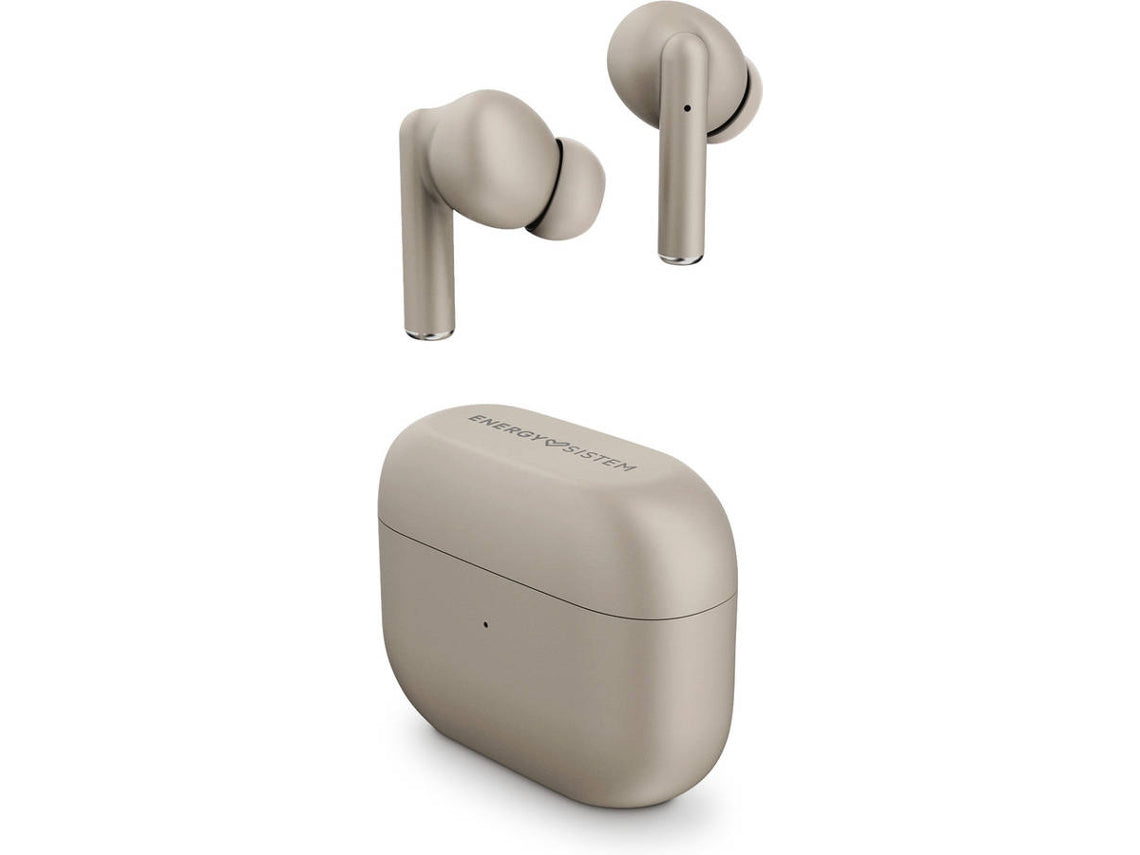 Audífonos True Wireless Style 2 Champagne (estéreo inalámbrico verdadero, BT 5.1, graves profundos, estuche de carga)