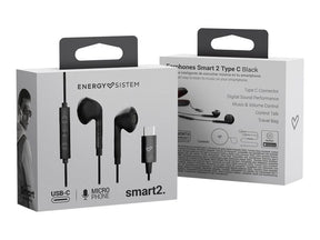 Energy Smart 2 Tipo C - Auriculares internos con micrófono - ear bud - con cable - USB-C - negro