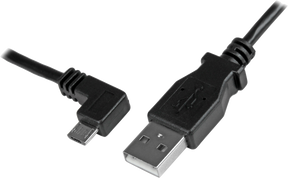 CABLE 1M MICRO USB ACODADO (USBAUB1MLA)