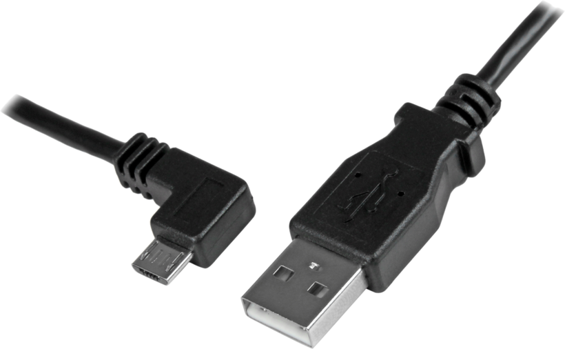 CABLE 1M MICRO USB ACODADO (USBAUB1MLA)
