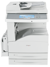 Lexmark X864de 4 - Multifunction printer - B/W - laser - A3/Ledger (297 x 432 mm) (original) - A3/Ledger (media) - up to 55 ppm (copy) - up to 55 ppm (print) - 1100 leaves - 33.6 Kbps - USB 2.0, Gigabit LAN, USB host