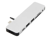 HyperDrive Solo 7-in-1 Hub - Estação de engate - USB-C - HDMI (GN21D-SILVER)