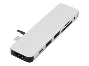 Concentrador 7 en 1 HyperDrive Solo - Estación de acoplamiento - USB-C - HDMI (GN21D-SILVER)