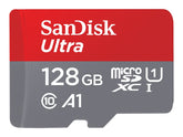 SanDisk Ultra - Tarjeta de memoria flash (adaptador microSDXC a SD incluido) - 128 GB - A1 / UHS-I U1 / Class10 - microSDXC UHS-I (paquete de 2)