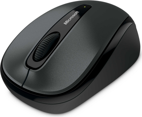 Microsoft Wireless Mobile Mouse 3500 - Rato - destros e canhotos - óptico - 3 botões - sem fios - 2.4 GHz - receptor sem fio USB - cinzento lochness