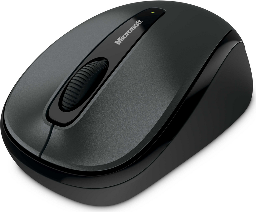 Microsoft Wireless Mobile Mouse 3500 - Mouse - right and left handed - optical - 3 buttons - wireless - 2.4 GHz - USB wireless receiver - lochness gray