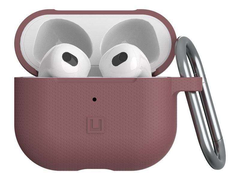 [U] Protective Case for Airpods (3rd Gen, 2021) - Dot Aubergine - Bolsa for wireless earbuds - silicone - beringela - para Apple AirPods (3ª geração)