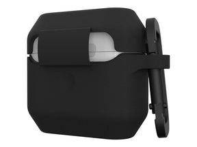 Estuche resistente UAG para Airpods (3ra generación, 2021) - Estándar. Issue Silicone_001 Black - Estuche para auriculares inalámbricos - antimicrobiano - silicona - negro - para Apple AirPods (3ra generación)