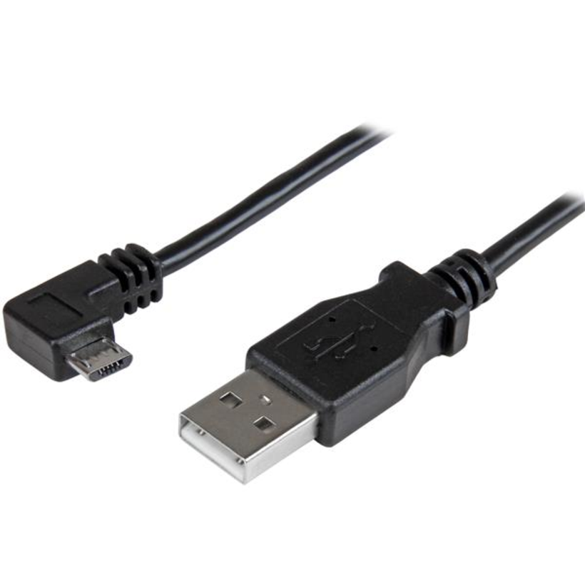 CABLE 2M MICRO USB ACODADO (USBAUB2MRA)