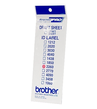 Brother id2260 - 22 x 60 mm 12 Etiquetas de identificación de sello - para StampCreator PRO SC-2000, PRO SC-2000USB