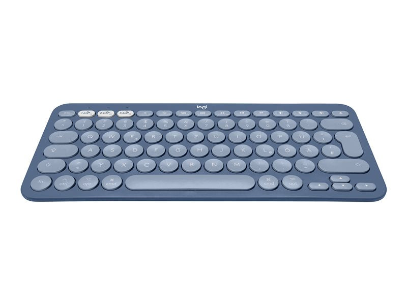 Teclado Bluetooth multidispositivo Logitech K380 para Mac - Teclado - Inalámbrico - Bluetooth 3.0 - QWERTZ - Alemán - Blueberry