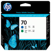 HP 70 - Azul, Verde - Cabezal de impresión - para DesignJet Z3100, Z3100 GP, Z3100ps GP, Z3200, Z3200ps