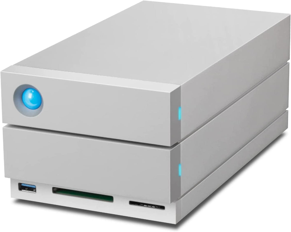 LaCie 2big Dock Thunderbolt 3 - Matriz de disco rígido - 36 TB - 2 baias (SATA-600) - HDD 18 TB x 2 - USB 3.1, Thunderbolt 3 (externo)