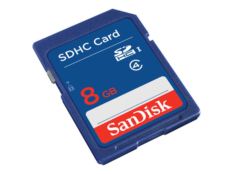 SanDisk Standard - Flash memory card - 8 GB - Class 4 - SDHC