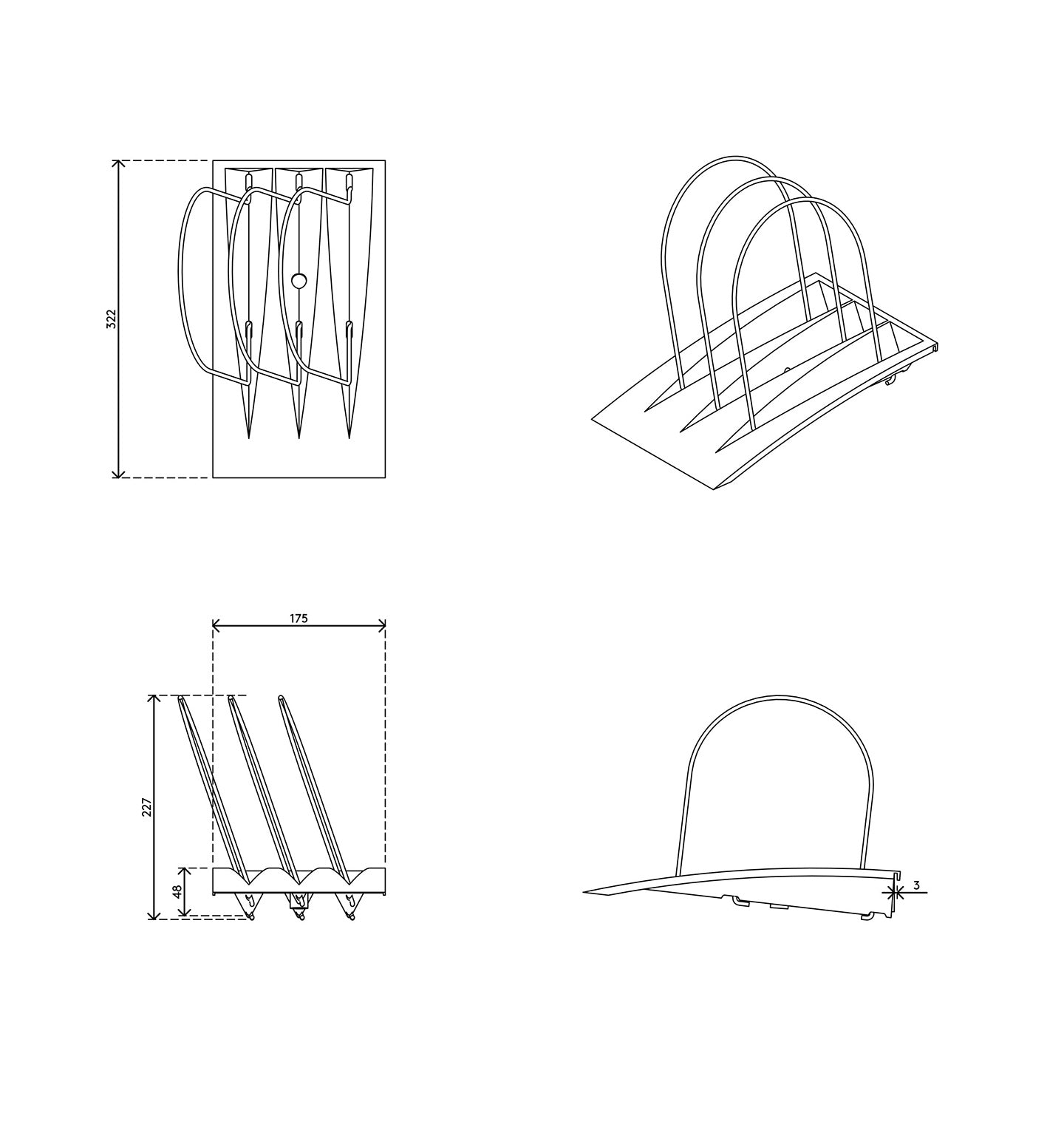 Viewmate binder tray - option 180