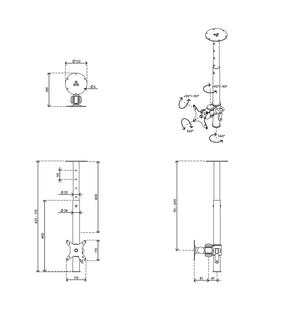 Viewmate monitor arm - ceiling 562