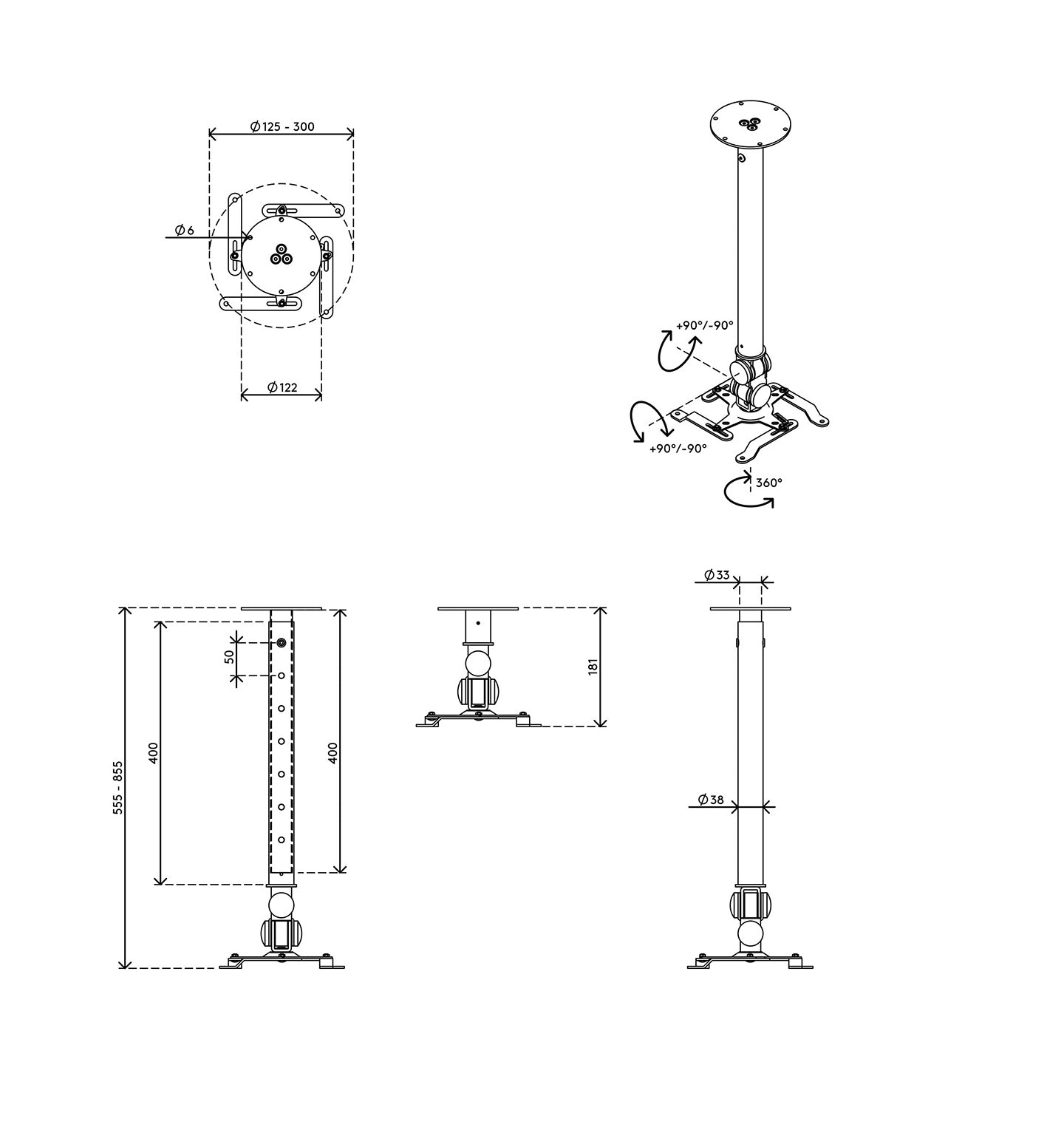 Add beamer mount 582