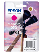 Epson 502 - 3.3 ml - magenta - original - blister - ink cartridge - for Expression Home XP-5100, 5105, 5150, 5155, WorkForce WF-2860, 2865, 2880, 2885