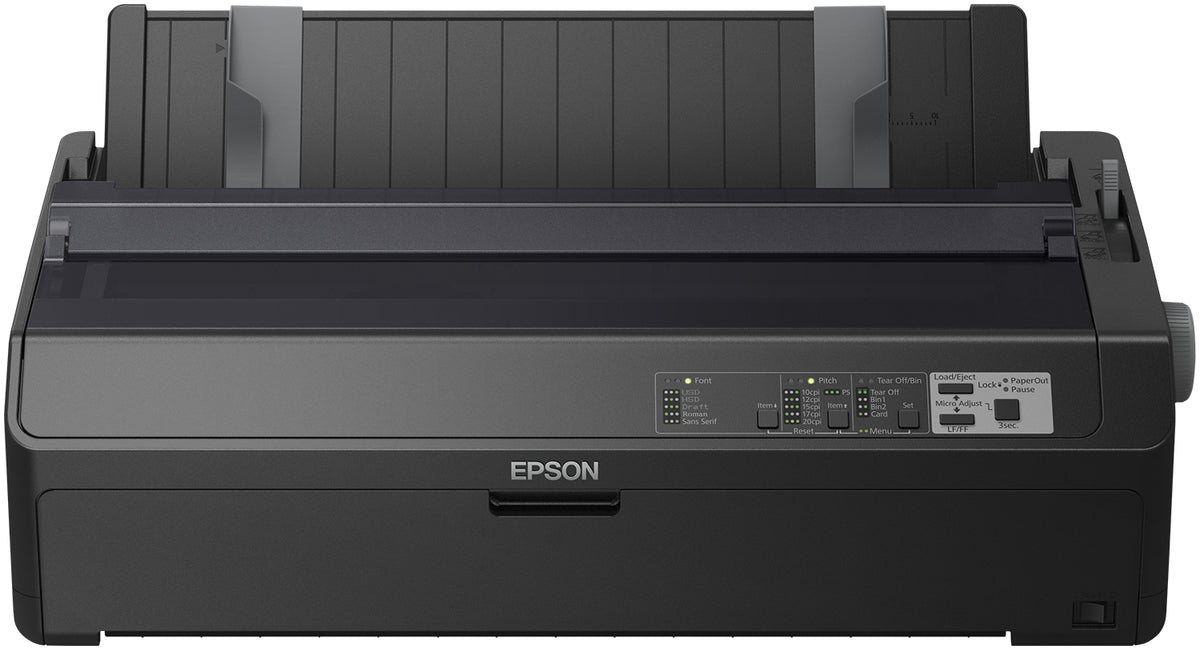 Epson FX 2190IIN - Printer - B/W - dot matrix - Roll (21.6 cm), 406.4 mm (height), 420 x 364 mm - 240 x 144 dpi - 9 pin - up to 738 chars/sec - parallel, USB 2.0, LAN, Serial