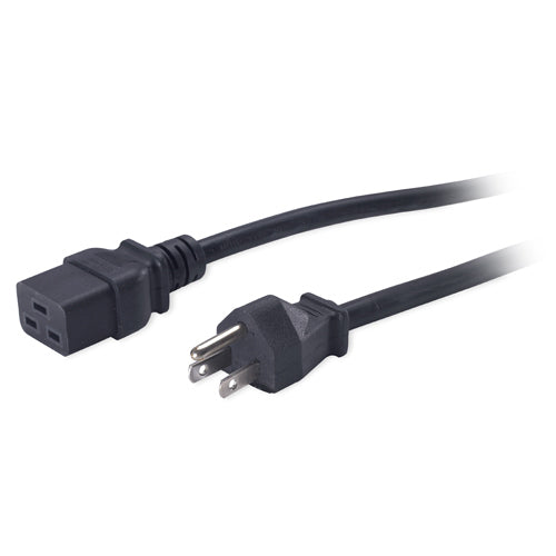 APC - Power cord - IEC 60320 C19 to NEMA 5-15 (M) - 2.4 m - black - for P/N: SMT2200I-AR, SMT2200R2I-AR, SMT3000I-AR, SMT3000R2I-AR, SMX3000HVTUS, SRT10RMXLIX806