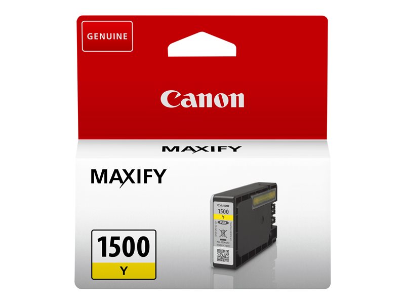 Canon PGI-1500 Y - 4.5 ml - yellow - original - ink tank - for MAXIFY MB2050, MB2150, MB2155, MB2350, MB2750, MB2755 (9231B001)