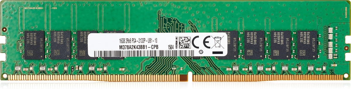 HP - DDR4 - module - 8 GB - DIMM 288-pin - 2666 MHz / PC4-21300 - 1.2 V - unbuffered - no ECC - for Workstation Z2 G4 (non-ECC), Z4 G4 (non-ECC)