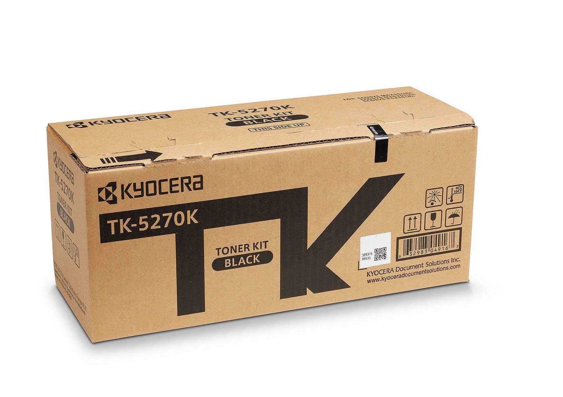 Kyocera TK 5270K - Preto - original - cartucho de toner - para ECOSYS M6230, M6630, P6230