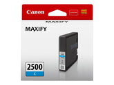 Canon PGI-2500 C - 9.6 ml - azul cyan - original - tanque de tinta - para MAXIFY iB4050, iB4150, MB5050, MB5150, MB5155, MB5350, MB5450, MB5455 (9301B001)